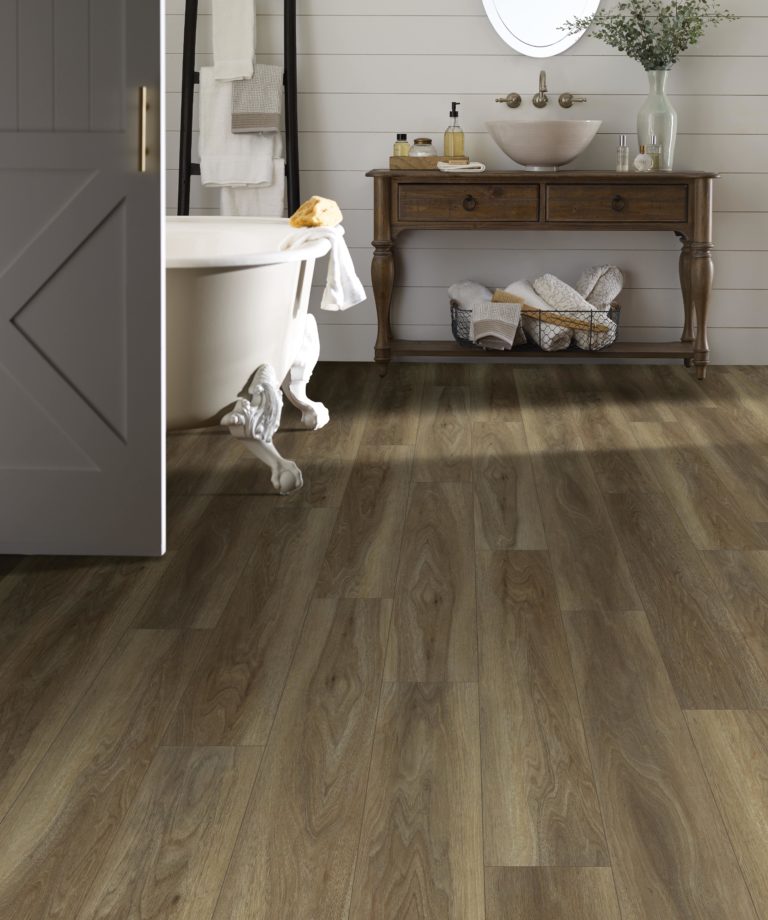 wood floor bathroom vinyl wood look