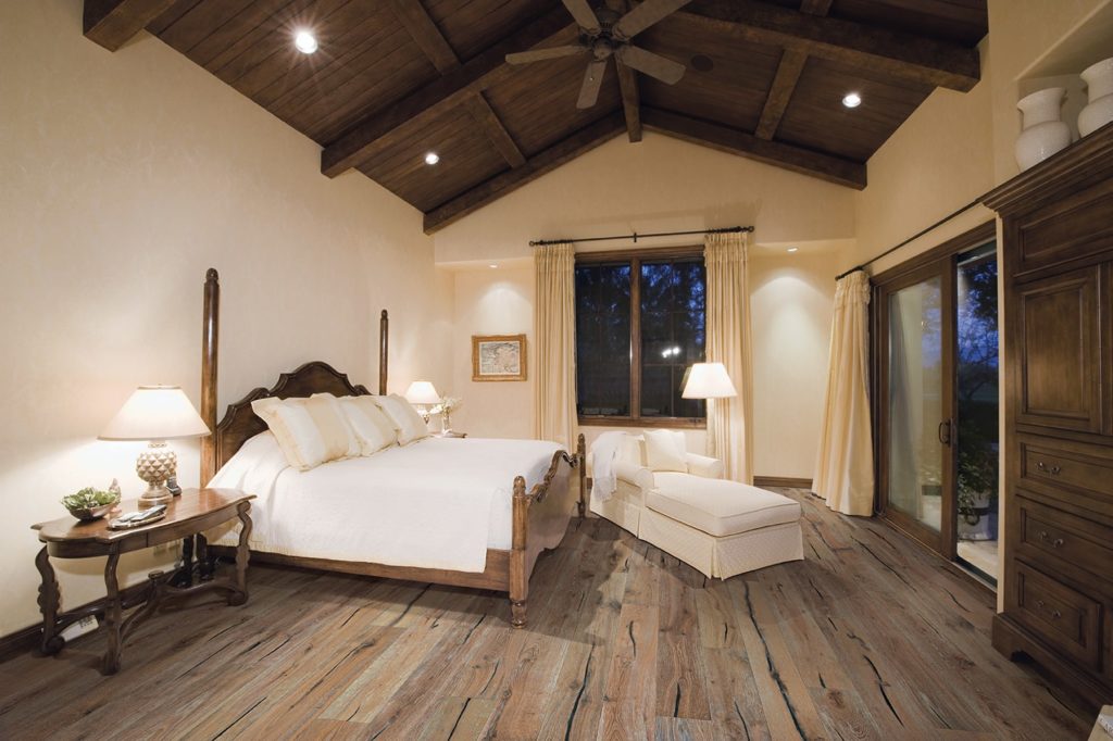 wood floor bedroom