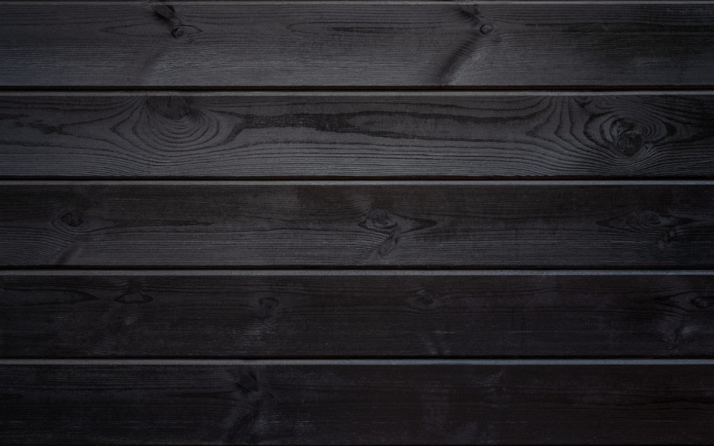 Black wood floor planks