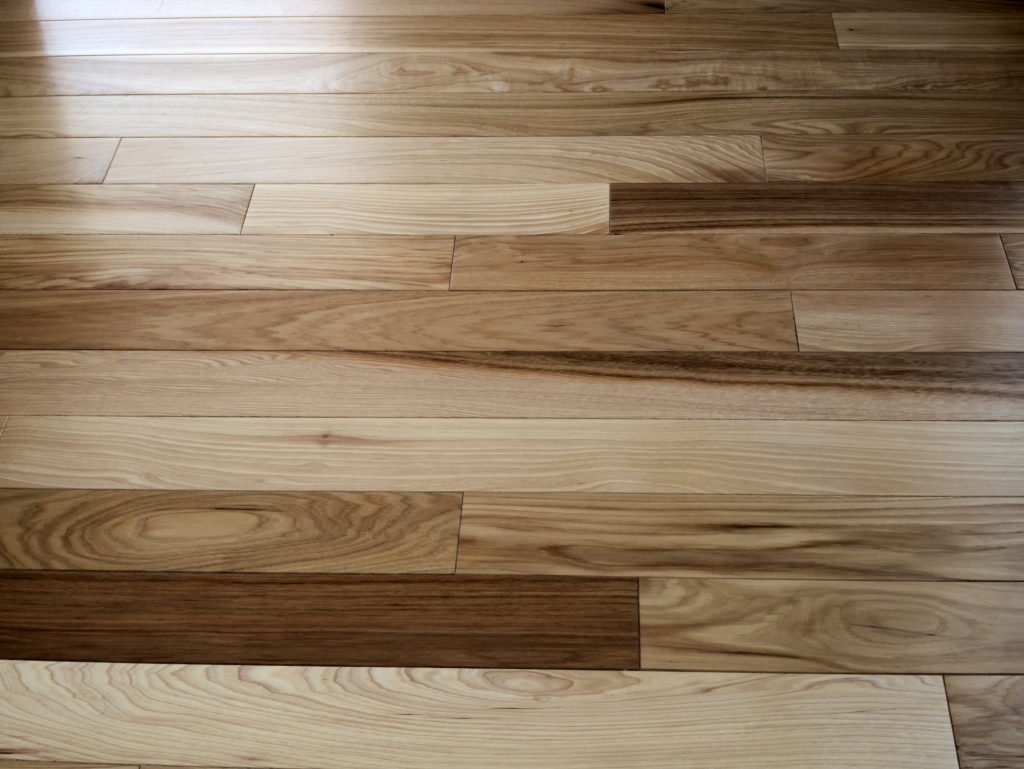 One of the disadvantages of hickory flooring may be its varied-but-beautiful grain pattern