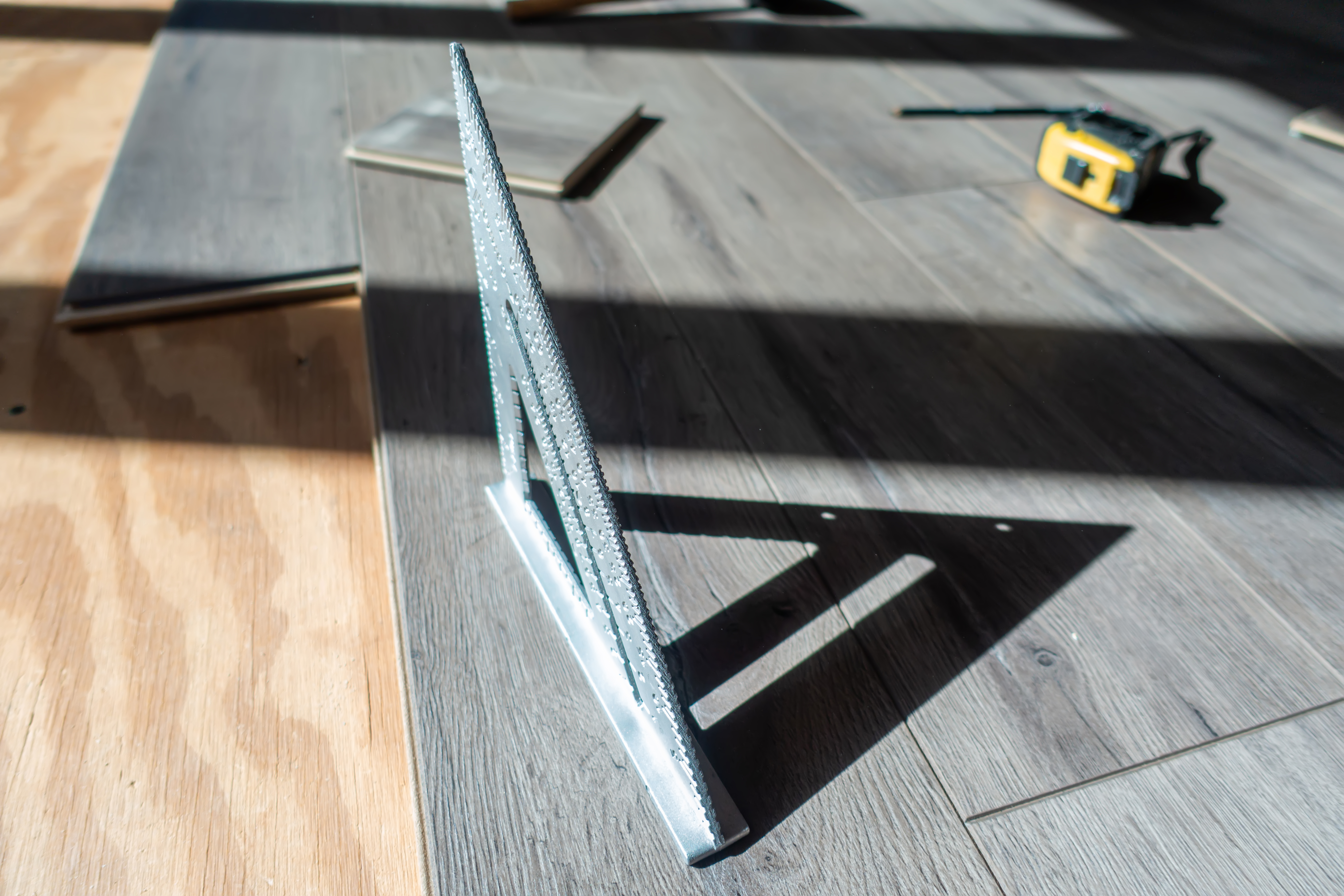 Installing rigid snap-together vinyl plank