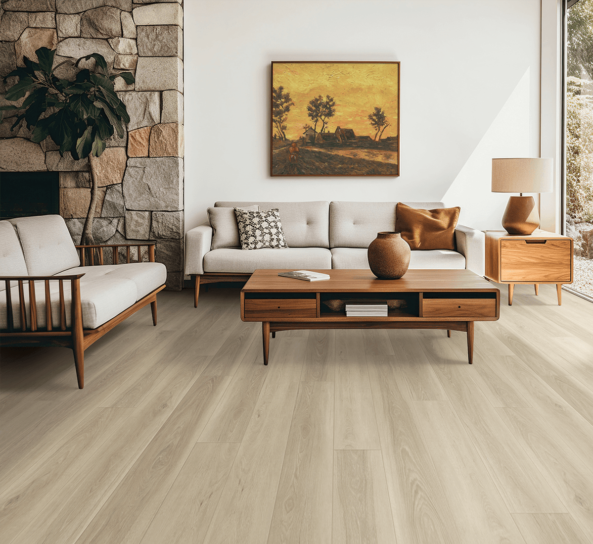 Comfort Enhanced in Creekside Walnut Luxury Vinyl | Canopy Floors